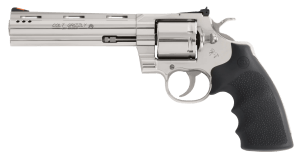 Colt Mfg GRIZZLYSP6RTS Grizzly  357 Mag 6 Shot 6" Stainless Ported Vent Rib Barrel  Stainless Unfluted Cylinder  Stainless Stainless Steel Frame  Black Hogue Overmolded Grip  Exposed Hammer