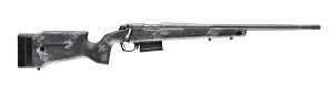 Bergara Rifles B14S7515 B-14 Crest 25 Creedmoor 5+1 20" Sniper Gray Cerakote Fluted Threaded Barrel & Steel Drilled & Tapped Receiver Fixed Carbon Fiber w/Black & Gray Sponge Accents Stock Right Hand