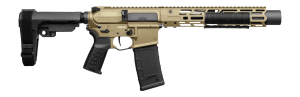 CMMG 30A0ED0-CT Zeroed Banshee Mk4 300 Blackout 30+1 6.50" Black Nitride Threaded Barrel Coyote Tan Cerakote Aluminum Receiver w/Picatinny Rail M-LOK Handguard Black Polymer CMMG RipBrace CMMG Zeroed Grip Ambidextrous