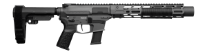CMMG 45AEA70-TNG MkG 45 ACP 13+1 6.50" Black Nitride Threaded Barrel. Tungsten Cerakote Aluminum Receiver w/Picatinny Rail M-LOK Handguard Black Polymer CMMG RipBrace CMMG Zeroed Grip Ambidextrous