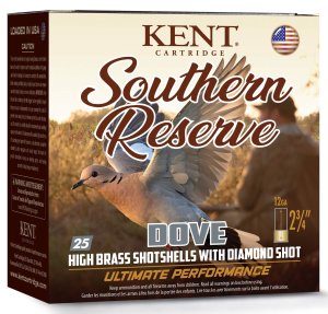 Kent Cartridge K12SR327.5 Southern Reserve Dove 12Gauge 2.75" 1 1/8oz 7.5Shot 25 Per Box/10 Case