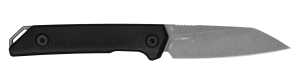 Kershaw 1051 Iridium  EDC Mini 3.10" Fixed Reverse Tanto Plain D2 Steel Blade  4" Black Linen Micarta Handle