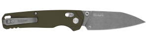 Kershaw 6110OL Bel Air XL 3.40" Folding Reverse Tanto Plain Clear Cerakote CPM 3V Steel Blade Olive Cerakote Aluminum Handle