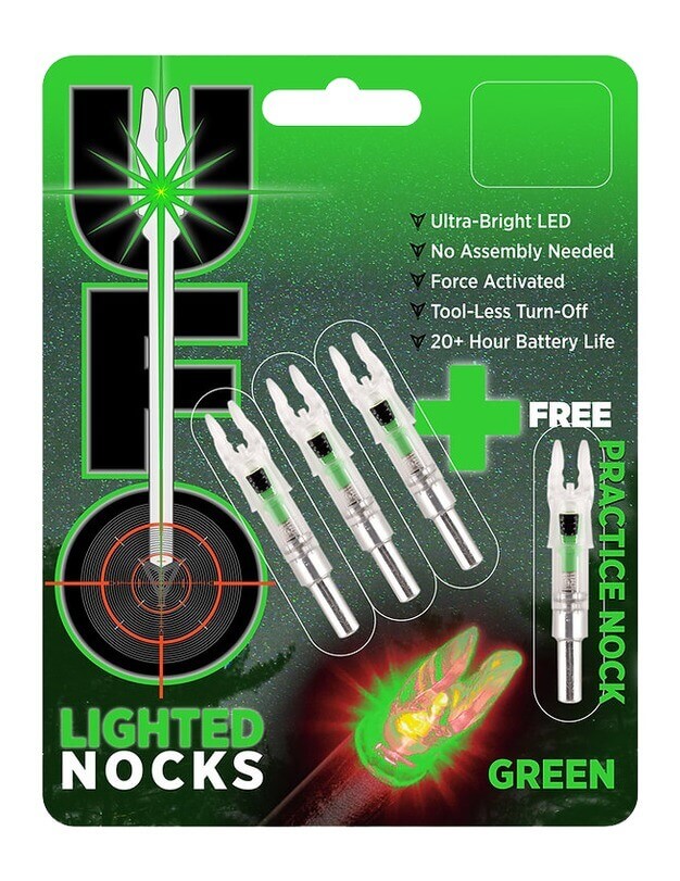 30-06 Outdoors UFO166G Lighted Nock .166 Grain 4 Pack - Image 3