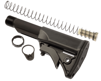 LWRC 2000092A01 LWRCI Ultra Compact Stock Kit Black Synthetic for AR-15 M16