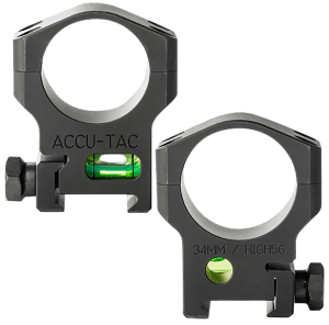 Accu-Tac HSR340 34 MM Scope Rings Flat Black