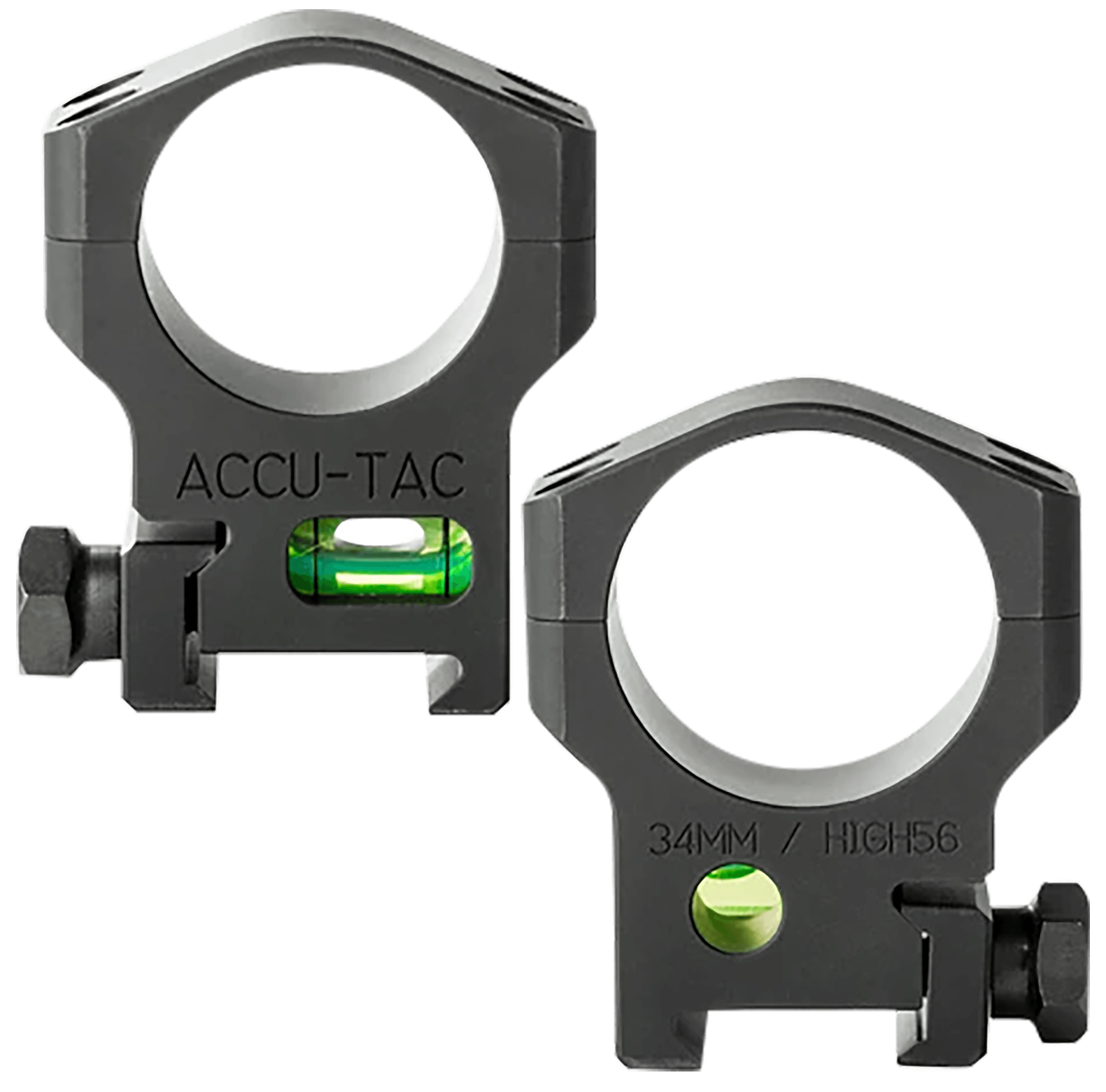Accu-Tac HSR340 34 MM Scope Rings Flat Black
