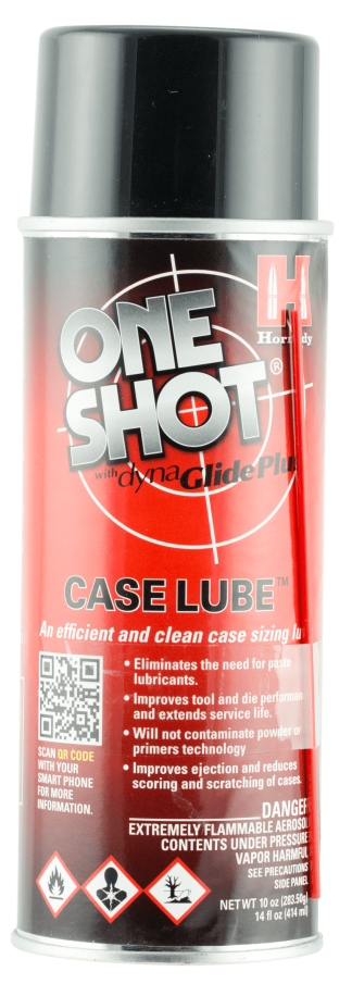 Hornady 99913 One Shot Case Lube Cleans Lubricates Prevents Rust & Corrosion 10 oz Aerosol