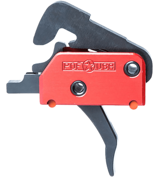 Patriot Ordnance Factory 00516 EFP  Two-Stage Straight Trigger with 4 lbs Draw Weight & Black Hardcoat Anodized Finish for AR-Platform