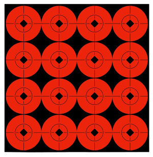 Birchwood Casey 33904 Target Spots  Self-Adhesive Paper Black/Orange 1.5" Bullseye 160 Targets