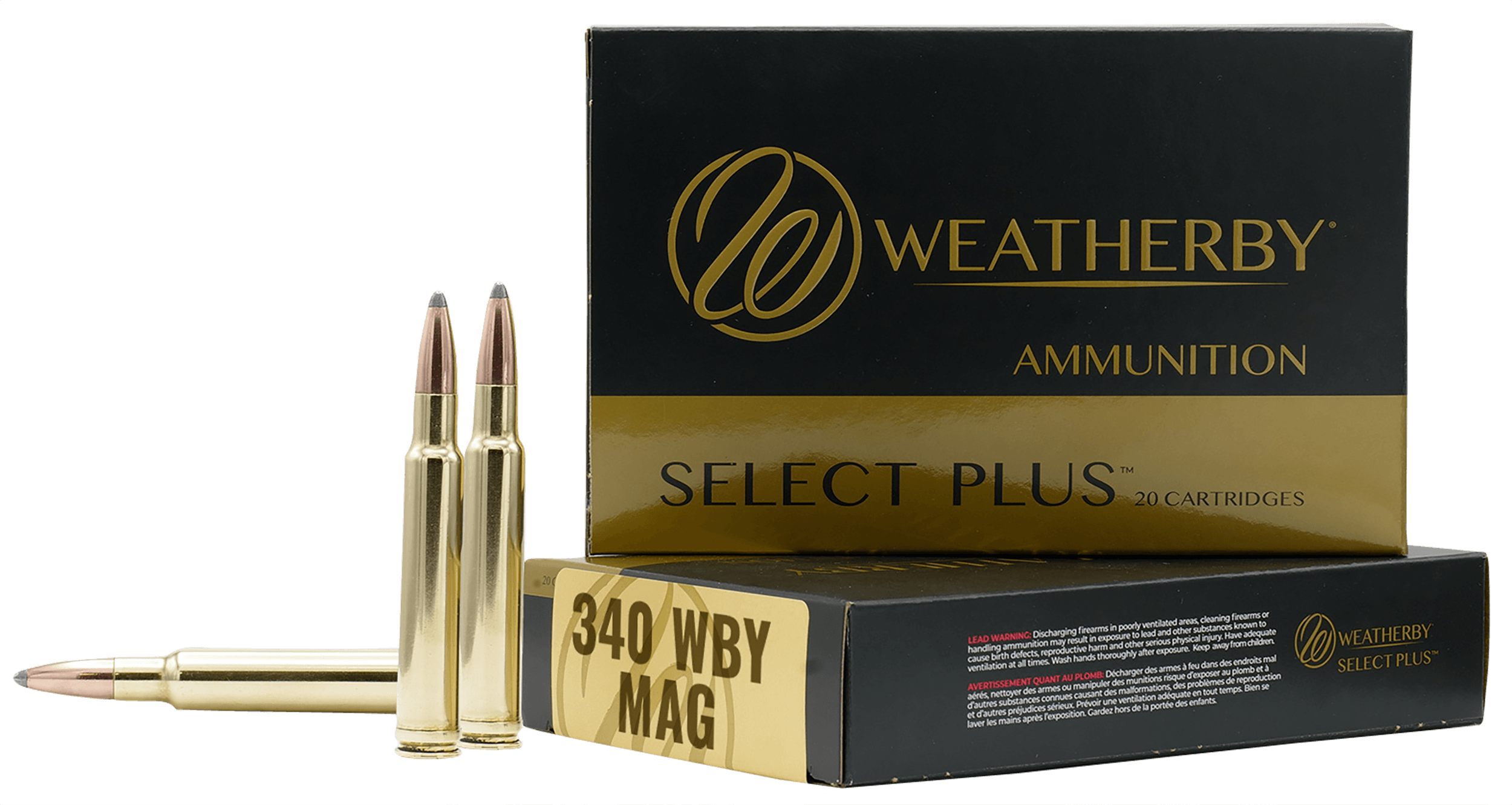 Weatherby B340225TTSX Select Plus 340 Wthby Mag 225 gr Barnes Tipped TSX Lead Free 20rd Box
