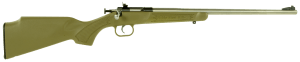 Crickett KSA2243 My First Rifle Youth 22 LR 1rd 16.13" Stainless Steel Barrel Blued Drilled & Tapped Receiver Desert Tan w/Webbing Fixed Synthetic Stock Right Hand
