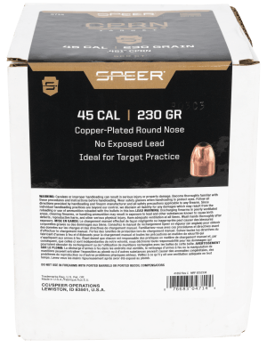 Speer 4714 Handgun 45 Cal .454 230 gr Round Nose 500rd Box/ 3 Case