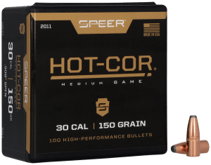 Speer 2011 Hot-Cor 30 Cal .308 150 gr Soft Point Flat Nose 100rd Box/ 5 Case