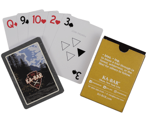 Ka-Bar 9914 Ka-Bar Playing Cards Multi-Color 3.50" Doubles as Trail Markers