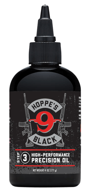 Hoppe's HBL4 Black Precision Oil Lubricates Prevents Rust & Corrosion  4 oz. Squeeze Bottle