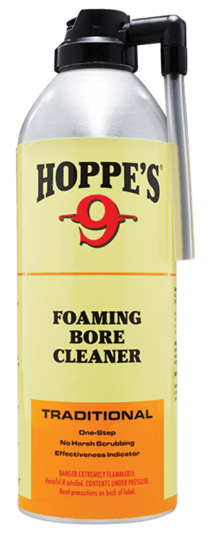 Hoppe's 908 No. 9 Bore Cleaner Foam Style Cleaner Removes Copper & Powder Residue 12 oz. Spray Bottle