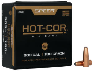 Speer 2223 Hot-Cor 303 Cal .311 180 gr Soft Point Round Nose 100rd Box/ 5 Case