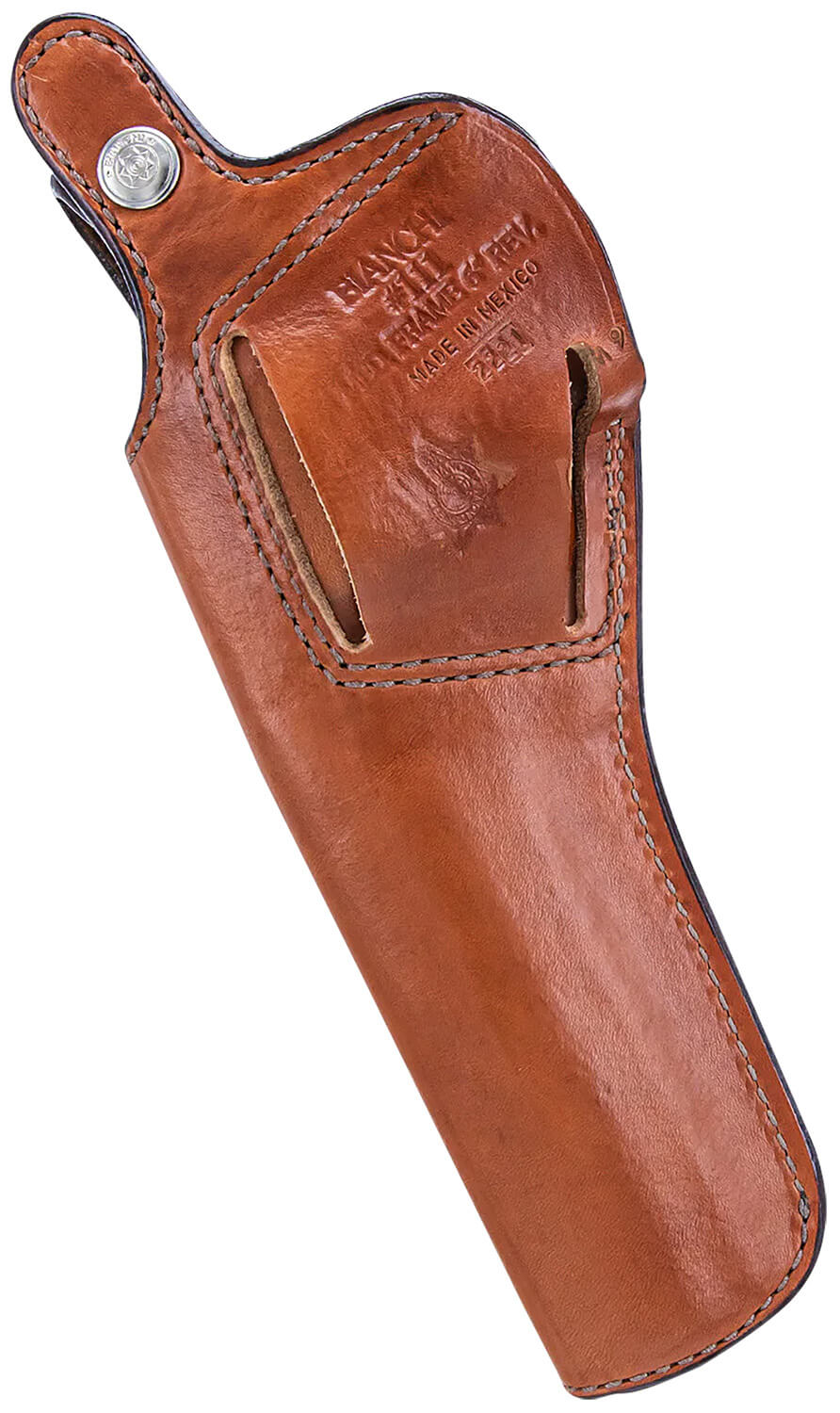 Bianchi 12674 111 Cyclone Belt Holster Size 01 OWB Open Bottom Style made of Leather with Tan Finish Strongside/Crossdraw & Belt Loop Mount Type fits 2" Barrel S&W J-Frame & 2" Barrel Charter Arms Undercover for Right Hand - Image 2
