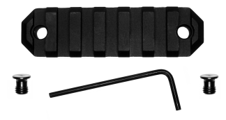 GrovTec US Inc GTSW228 3 Inch 7 Slot Keymod  Black Anodized