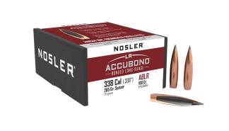 Nosler 58454 AccuBond Long Range 338 Cal .338 265 gr Spitzer Point Boat Tail/ 100rd Box