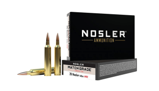 Nosler 51288 Match Grade  26 Nosler 140 gr Custom Competition Hollow Point Boat Tail 20rd Box