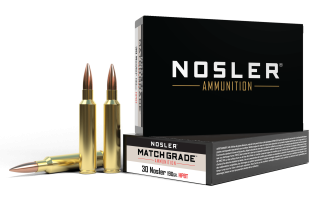 Nosler 60029 Match Grade  30 Nosler 190 gr Custom Competition Hollow Point Boat Tail 20rd Box