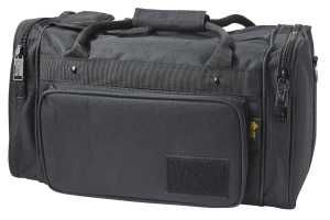 US PeaceKeeper P21115 Medium Range Bag Water Resistant Black 600D Polyester with Pockets  Removable Gun Rug  & Wraparound Handles 18" L x 10" H x 10" D Exterior Dimensions