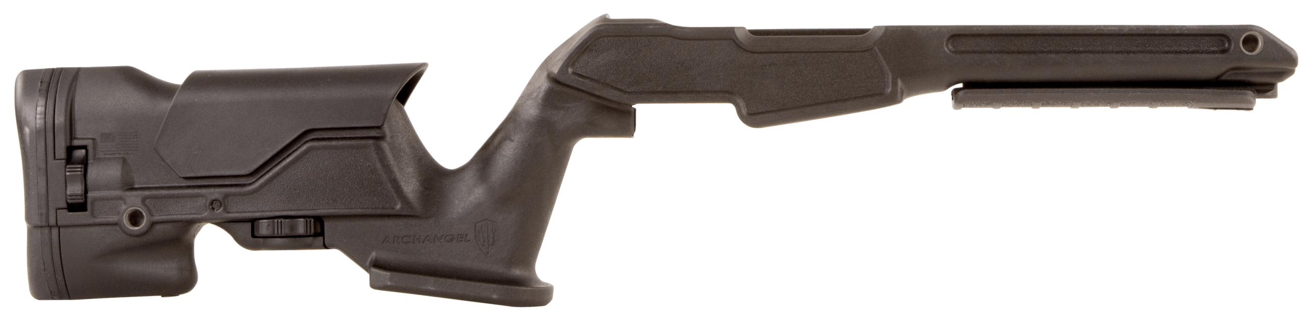 Archangel AAP1022 Precision Stock Black Synthetic Fixed with Adjustable Cheek Riser for Ruger 10/22