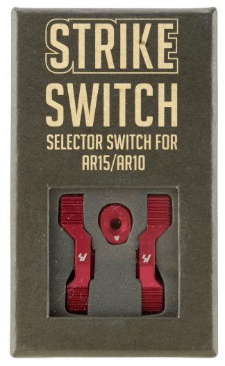 Strike ARSSSRED Strike Switch 60/90 Degree Red Aluminum AR-Platform Ambidextrous
