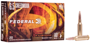 Federal F65CRDFS1 Fusion  6.5Creedmoor 140gr Bonded Soft Point 20rd Box