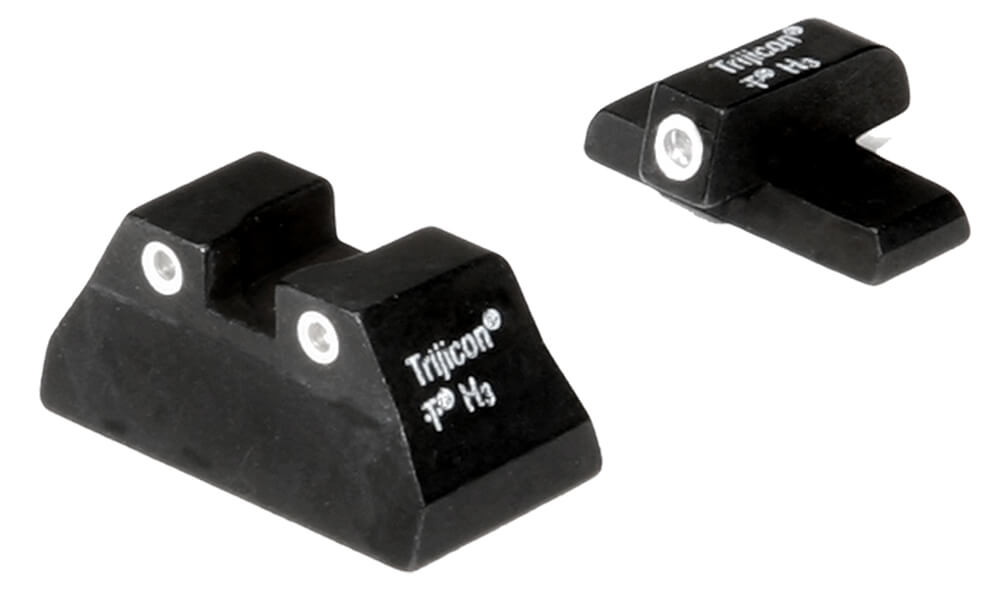 Trijicon 600268 Bright & Tough Night Sights-H&K Black | Green Tritium White Outline Front Sight Green Tritium White Outline Rear Sight
