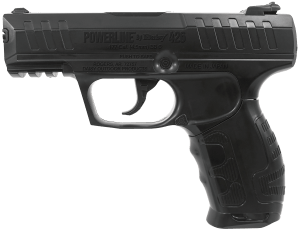 Daisy 980426442 Powerline Air Pistol CO2 177 Semi-Automatic 15 Shot Built-In BB Magazine  Smooth Bore Steel Barrel  Blade Front/Fixed Open Rear Sights  Molded Black Grip