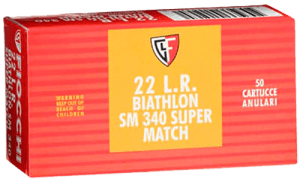 Fiocchi 22SM340 Exacta Super Match 22LR 40gr Round Nose 50rd Box