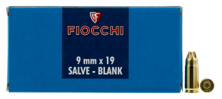 Fiocchi 9MMBLANK Pistol Blank 9mm Luger 50rd Box