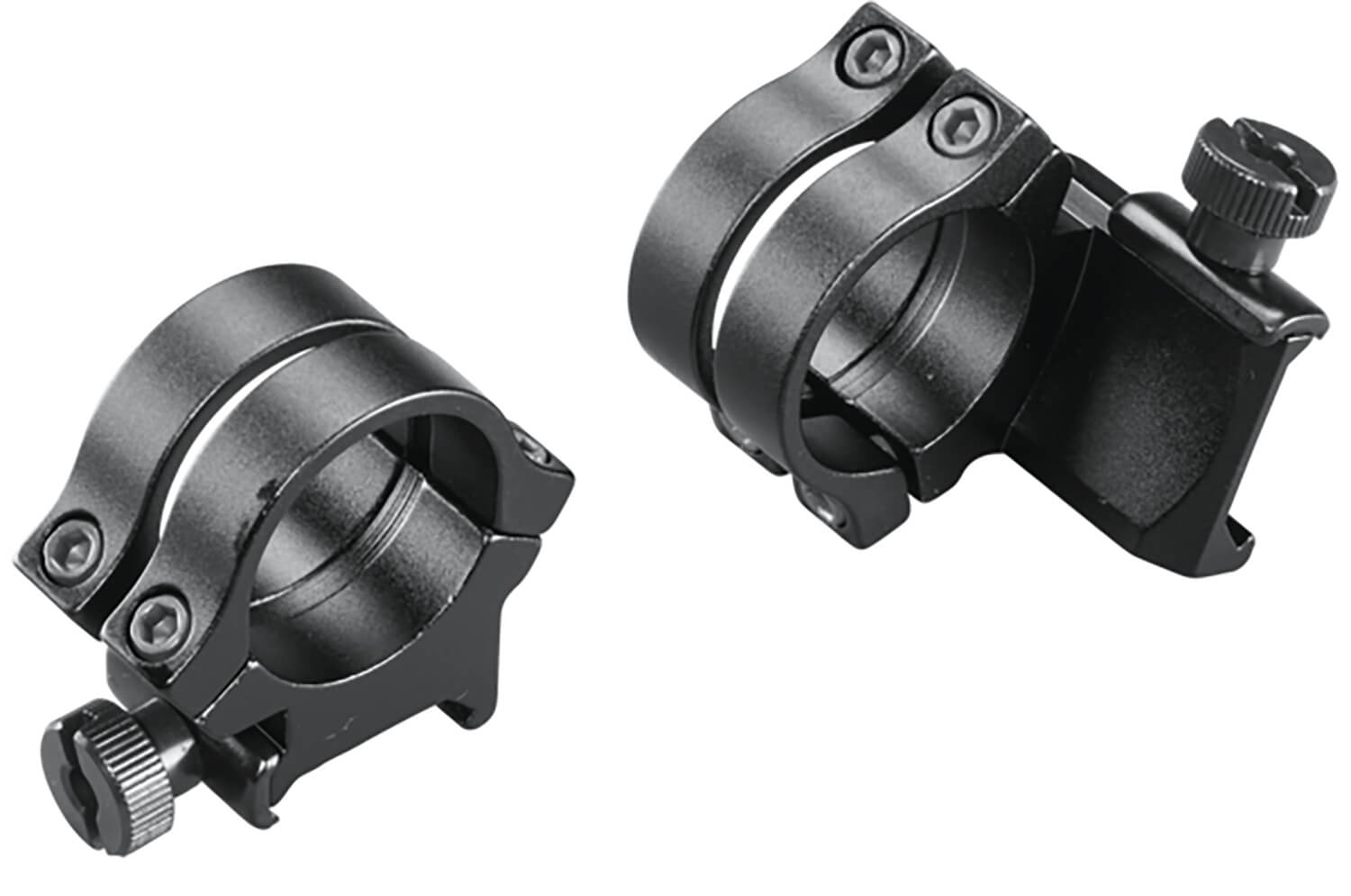 Weaver Mounts 49048 Quad Lock Detachable Rings Matte Black 1" High Extended - Image 2