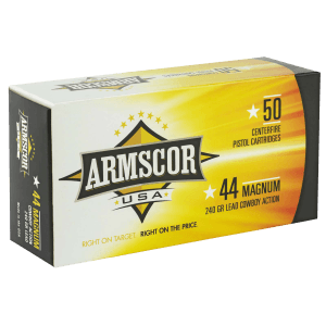 Armscor FAC44M1N USA 44Rem Mag 240gr Semi Wadcutter 50rd Box/8 Case