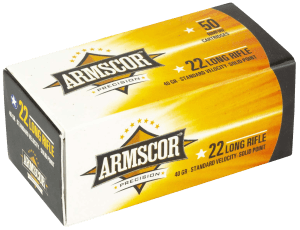 Armscor 50012PH Precision 22LR 40gr Standard Velocity Solid Point 50rd Box