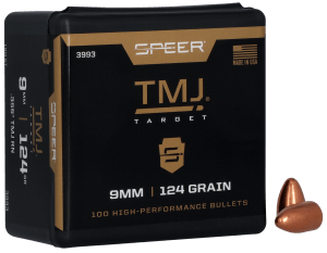 Speer 3993 TMJ 9mm .355 124 gr Total Metal Jacket 100rd Box/ 5 Case