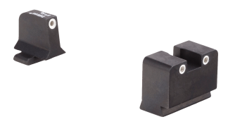 Trijicon 600921 Suppressor/Optic Height Sights- Springfield XD  XD-M  XD-S  Black | Green Tritium White Outline Front Sight Green Tritium White Outline Rear Sight