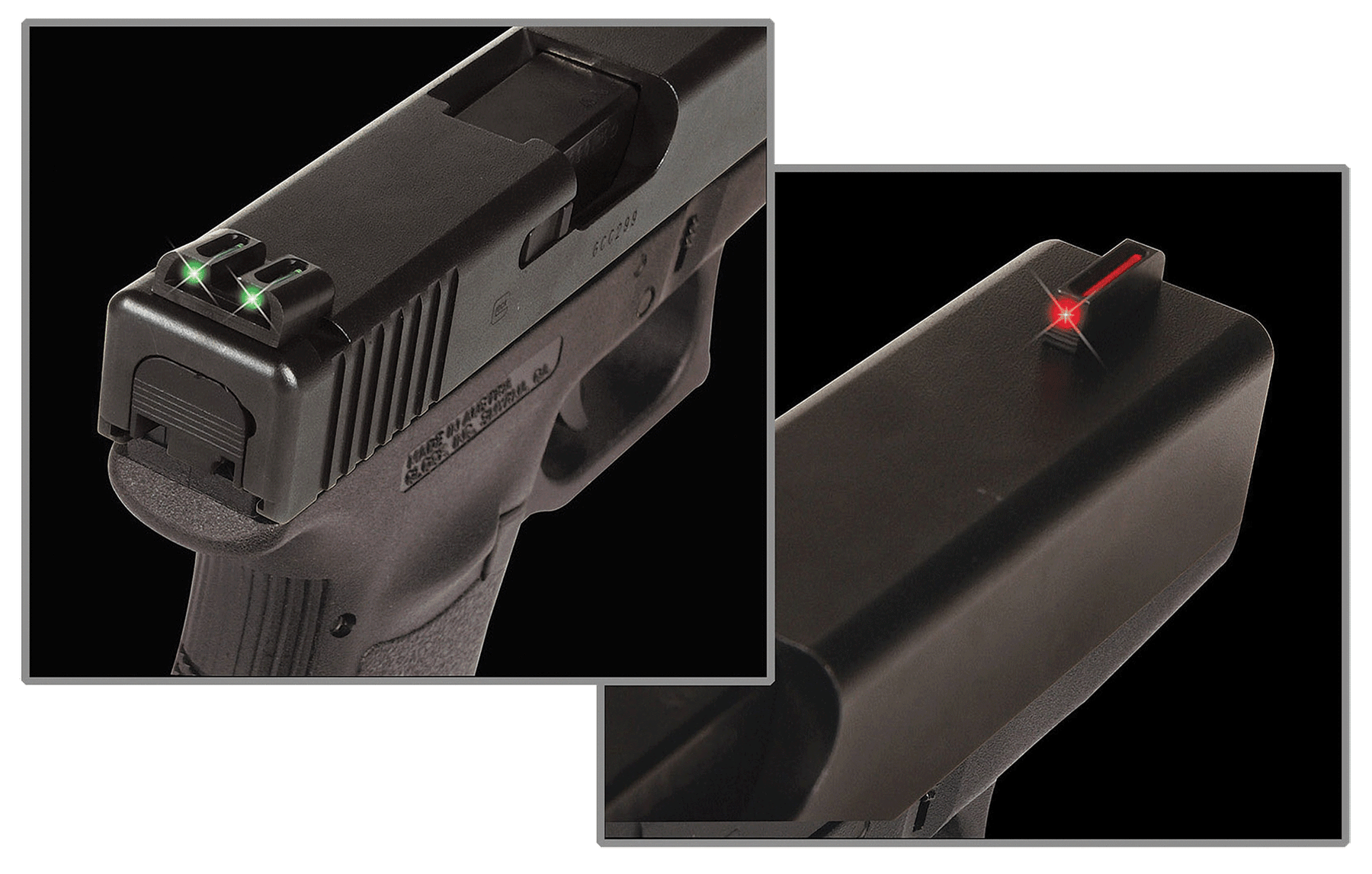 TruGlo TG131MP Fiber-Optic Black | Red Fiber Optic Front Sight Green Fiber Optic Rear Sight