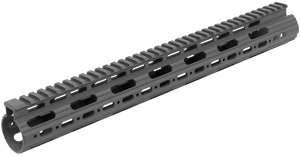 UTG Pro MTU019SS Pro Slim Rail Handguard Free-Floating 15" L Aluminum Material with Black Anodized Finish KeyMod Slots & Picatinny Rail for AR-15