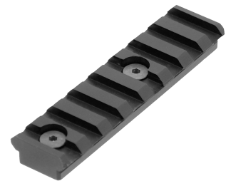 UTG Pro MTURS04M 3.14" KeyMod Picatinny Rail Section 8 Slots  Black Anodized