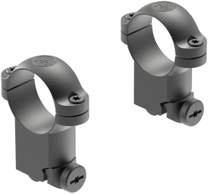 Leupold 49944 Ringmounts Matte Black Ruger M77 1" Super High