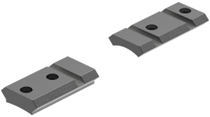Leupold 49841 QRW Cross-Slot Base Set Matte Black Remington 700