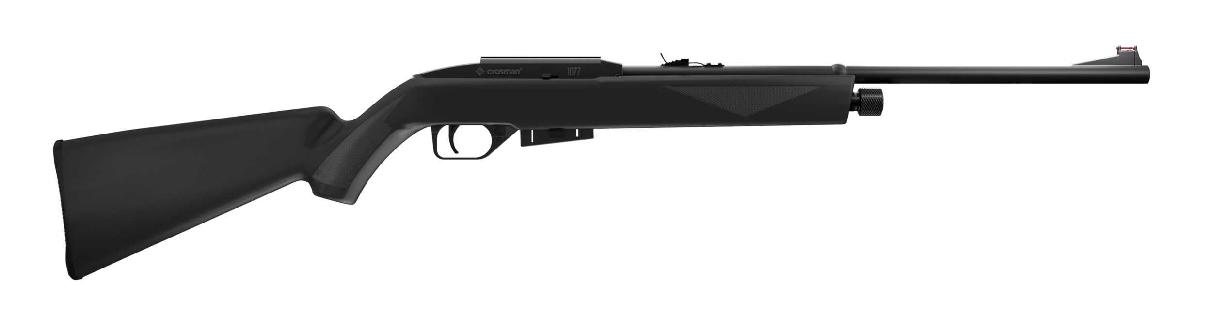 Crosman 1077 RepeatAir Air Rifle CO2 177 12rd Shot Black Black Receiver Black