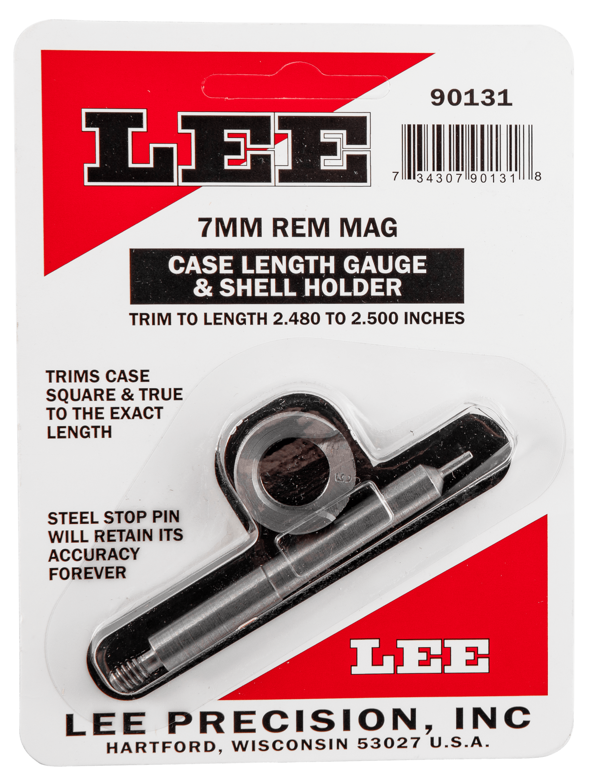 Lee Precision 90131 Case Length Gauge 7mm Rem Mag Steel