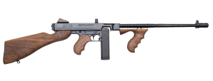 Thompson T5 1927A-1 Lightweight Deluxe 45 ACP Caliber with 16.50" Barrel 20+1 Capacity (Stick) Blued Metal Finish Walnut Wood Stock Grip Right Hand