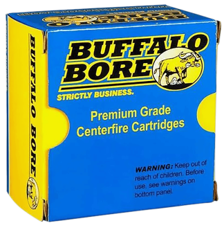 Buffalo Bore Ammunition 13B20 Heavy Strictly Business 480Ruger 370gr Lead Flat Nose 20rd Box/12 Case