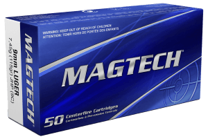 Magtech 9C Range/Training  9mm Luger 115 gr Jacket Hollow Point 50rd Box